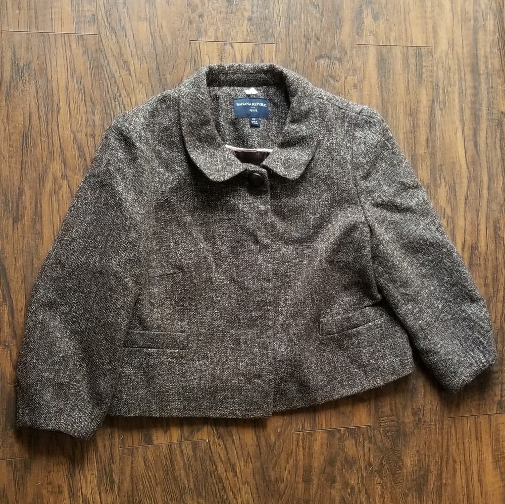 Banana Republic brown petite blazer, size 10P